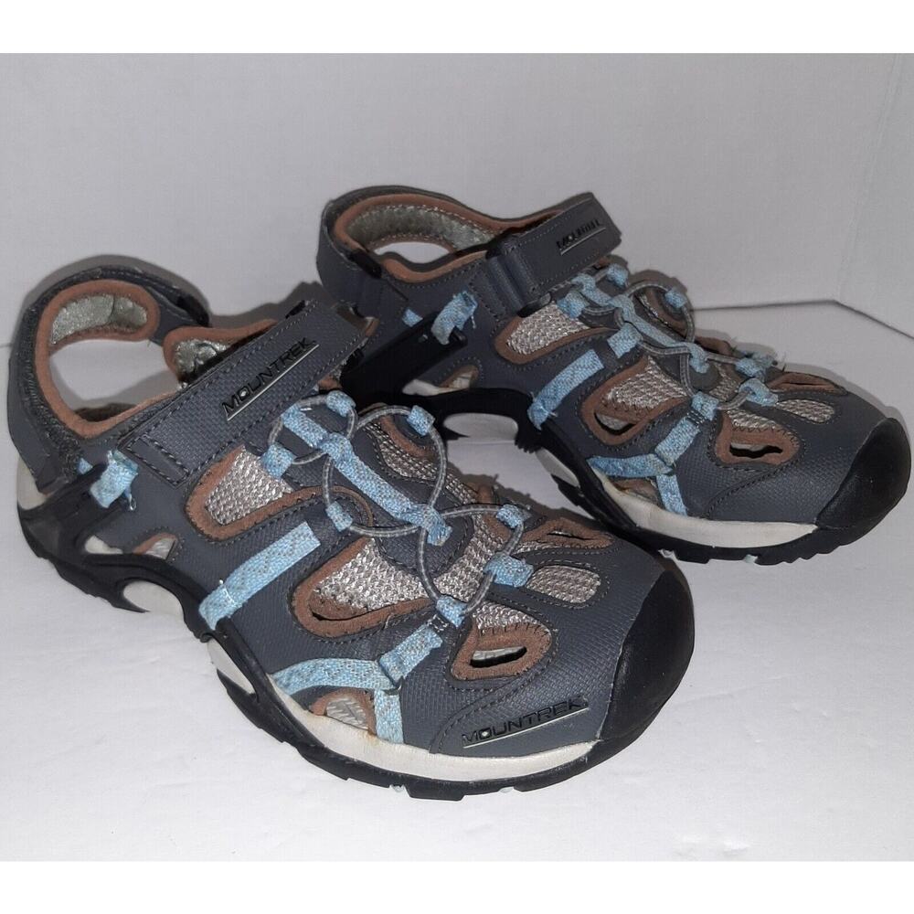 Mountrek Womens Sz 7 Gray Campfire QuickDry Sport Hiking Sandals Shoes
